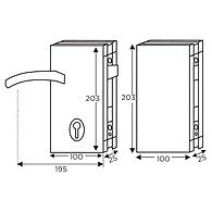 Ozone - Glass Door Locks - OSSPL-ML-111-G-SSS