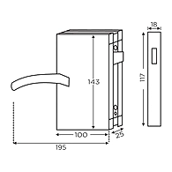 Ozone - Glass Door Locks - OSSPL-LATCH-111-SSS