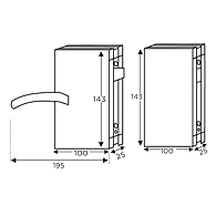 Ozone - Glass Door Locks - OSSPL-LATCH-111-G-SSS