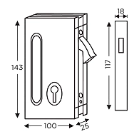 Ozone - Glass Door Locks - OSSPL-SDL-111-SSS