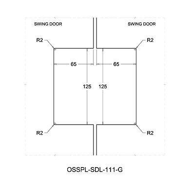 Ozone - Glass Door Locks - OSSPL-SDL-111-G-SSS-2