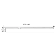 Ozone - Glass Door Rails - ODR-1-1 mtrs length