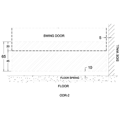 Ozone - Glass Door Rails - ODR-2-1 Mtrs Length-2