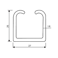 Ozone - Economy Series - OZ-ESL-TRACK-E1-2mt