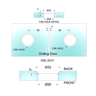 Ozone - Sliding Door System-33 - OSL-33-H-SSS-2