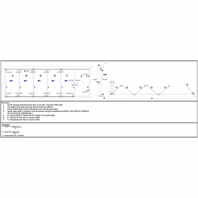Ozone - Sliding Folding System - 444 - SL-444 (5 Plus 1 Panel)-500249