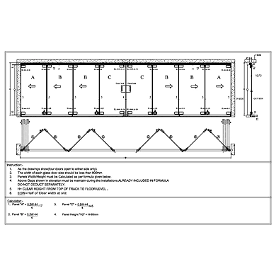 Ozone - Sliding Folding System - 444 - SL-444 (4 Plus 4 Panel)-500250