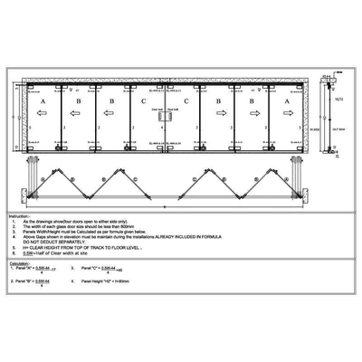 Ozone - Sliding Folding System - 444 - SL-444 (4 Plus 4 Panel)