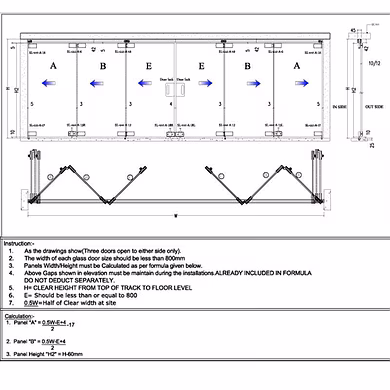 Ozone - Sliding Folding System - 444 - SL-444 (3 Plus 3 Panel)-1