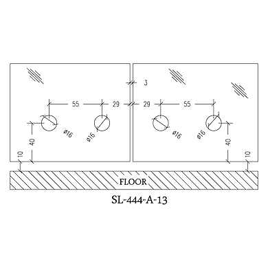 Ozone - Sliding Folding System - 444 - SL-444-A13-R Standard SSS-2
