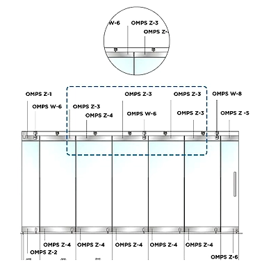 Ozone - OMPS-Z Sliding Folding System - OMPS Z-3-1