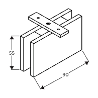 Ozone - Shower Cubicle Fittings - OSH-7-CP