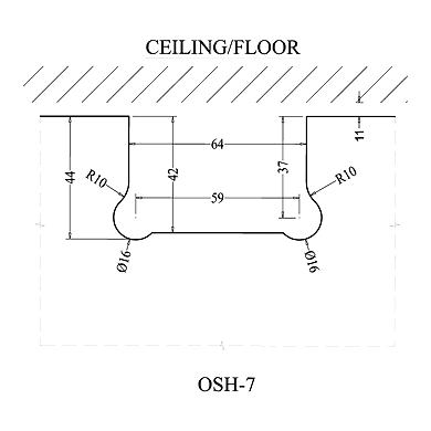 Ozone - Shower Cubicle Fittings - OSH-7-CP-2