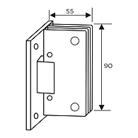 Ozone - Shower Cubicle Fittings - OSH-1A-CP