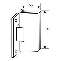 Ozone - Shower Cubicle Fittings - OSH-1-CP