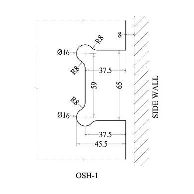 Ozone - Shower Cubicle Fittings - OSH-1-CP-2