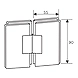 Ozone - Shower Cubicle Fittings - OSH-2-CP-1-sm