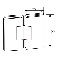 Ozone - Shower Cubicle Fittings - OSH-2-CP