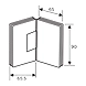 Ozone - Shower Cubicle Fittings - OSH-3-CP-1-sm