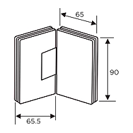 Ozone - Shower Cubicle Fittings - OSH-3-CP