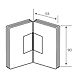 Ozone - Shower Cubicle Fittings - OSH-4-CP-1-sm