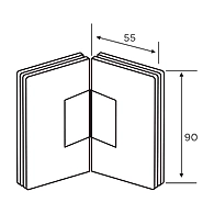 Ozone - Shower Cubicle Fittings - OSH-4-CP