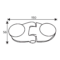 Ozone - Shower Cubicle Fittings - OSH-6-CP