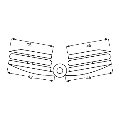 Ozone - Shower Cubicle Fittings - OSH-LO-22-CP-1