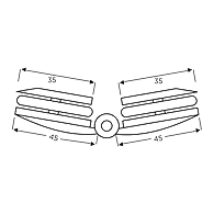 Ozone - Shower Cubicle Fittings - OSH-LO-22-CP