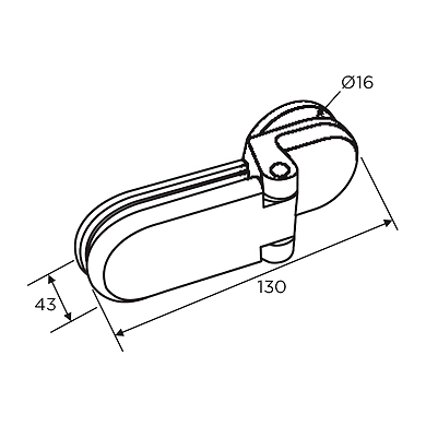 Ozone - Shower Cubicle Fittings - OSH-222-PSS-1