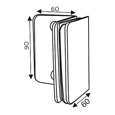 Ozone - Shower Cubicle Fittings - OGC-444-PSS-1