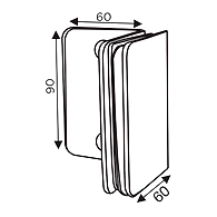 Ozone - Shower Cubicle Fittings - OGC-444-PSS
