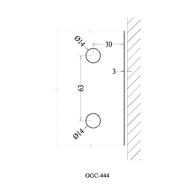 Ozone - Shower Cubicle Fittings - OGC-444-PSS-2