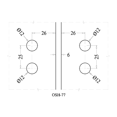 Ozone - Shower Cubicle Fittings - OSH-77-CP-2