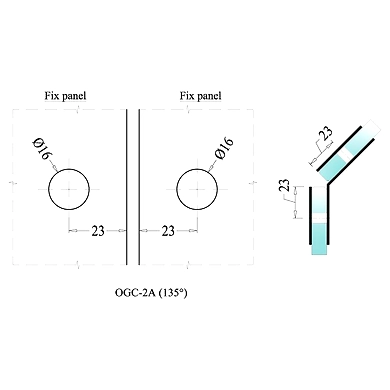 Ozone - Shower Cubicle Fittings - OGC-2A-PSS-2