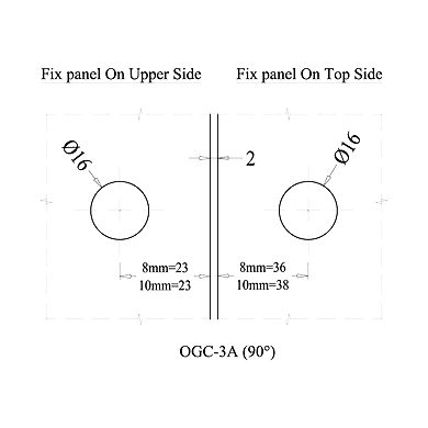 Ozone - Shower Cubicle Fittings - OGC-3A-PSS-2