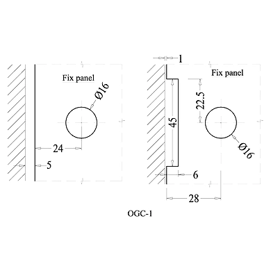 Ozone - Shower Cubicle Fittings - OGC-1-PSS-2