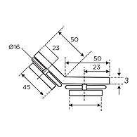 Ozone - Shower Cubicle Fittings - OGC-2-PSS