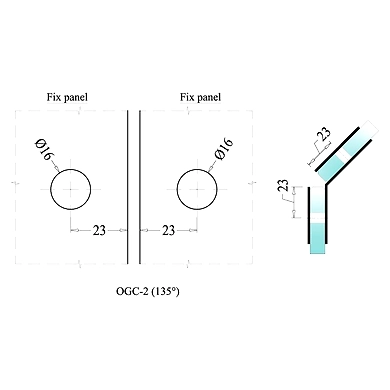 Ozone - Shower Cubicle Fittings - OGC-2-PSS-2