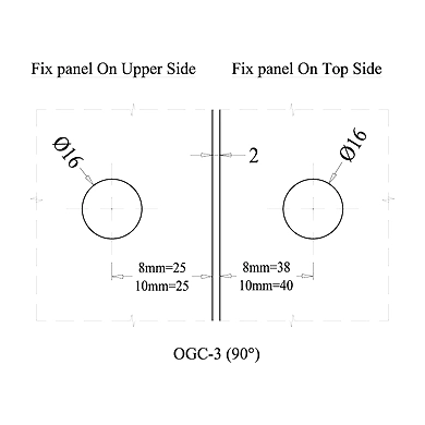 Ozone - Shower Cubicle Fittings - OGC-3-PSS-2