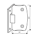 Ozone - Hinges &amp; Connectors-Vogue Series - OSH-11-SN-1-sm