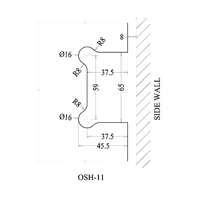 Ozone - Hinges &amp; Connectors-Vogue Series - OSH-11-SN-2
