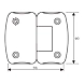 Ozone - Hinges &amp; Connectors-Vogue Series - OSH-22-SN-1-sm