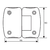 Ozone - Hinges &amp; Connectors-Vogue Series - OSH-22-SN