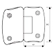 Ozone - Hinges &amp; Connectors-Vogue Series - OSH-33-SN-1-sm