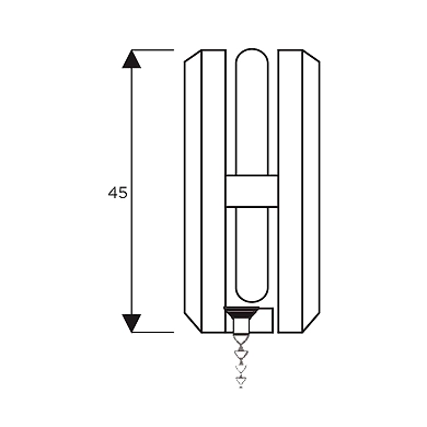 Ozone - Hinges &amp; Connectors-Vogue Series - OGC-11-PSS-1