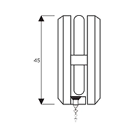 Ozone - Hinges &amp; Connectors-Vogue Series - OGC-11-PSS