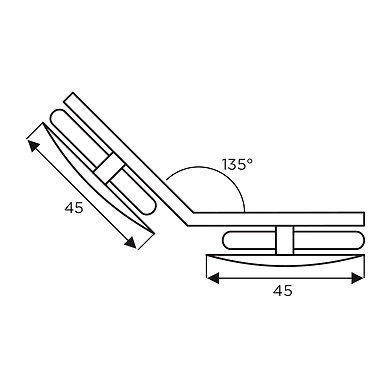 Ozone - Hinges &amp; Connectors-Vogue Series - OGC-22-SSS-1