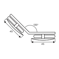 Ozone - Hinges &amp; Connectors-Vogue Series - OGC-22-SSS
