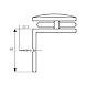 Ozone - Hinges &amp; Connectors-Vogue Series - OGC-44-PSS-1-sm